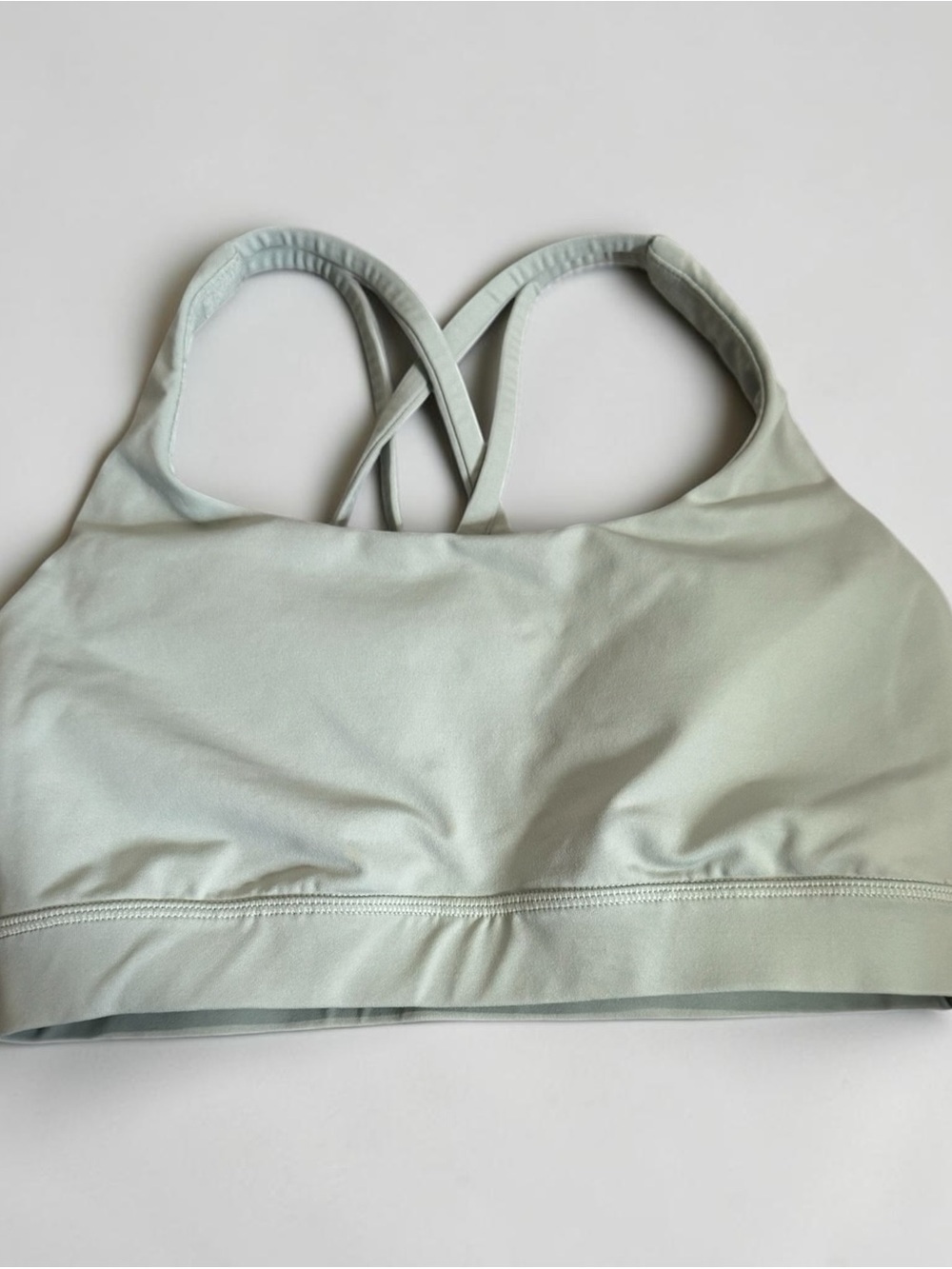 lululemon athletica Light Sage Cross-Strap Sports Bra